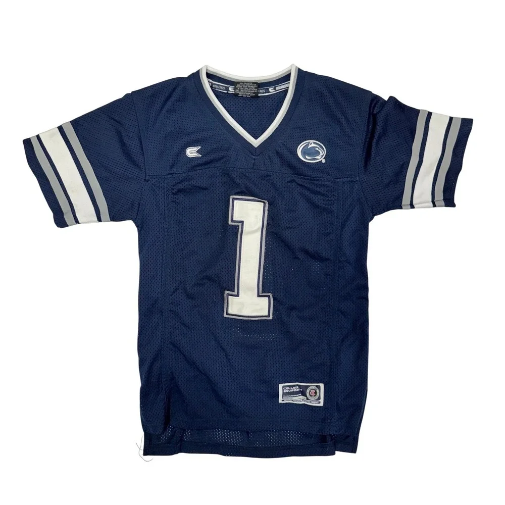 Colosseum Penn State Nittany Lions Youth Jersey Blue Stitched #1 Size S 8-10